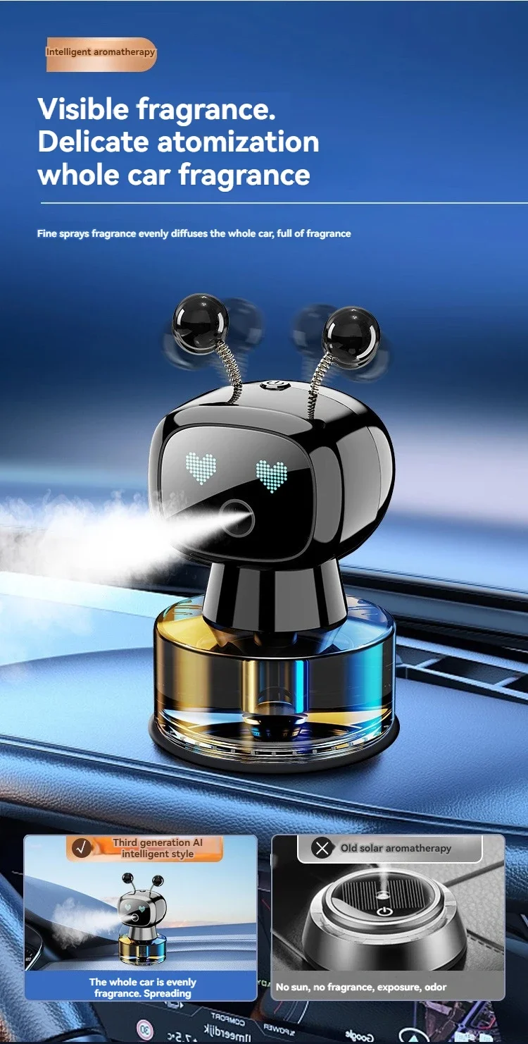 REV UP YOUR RIDE WITH ROBOFRESH: THE ULTIMATE ROBOT CAR FRESHENER!