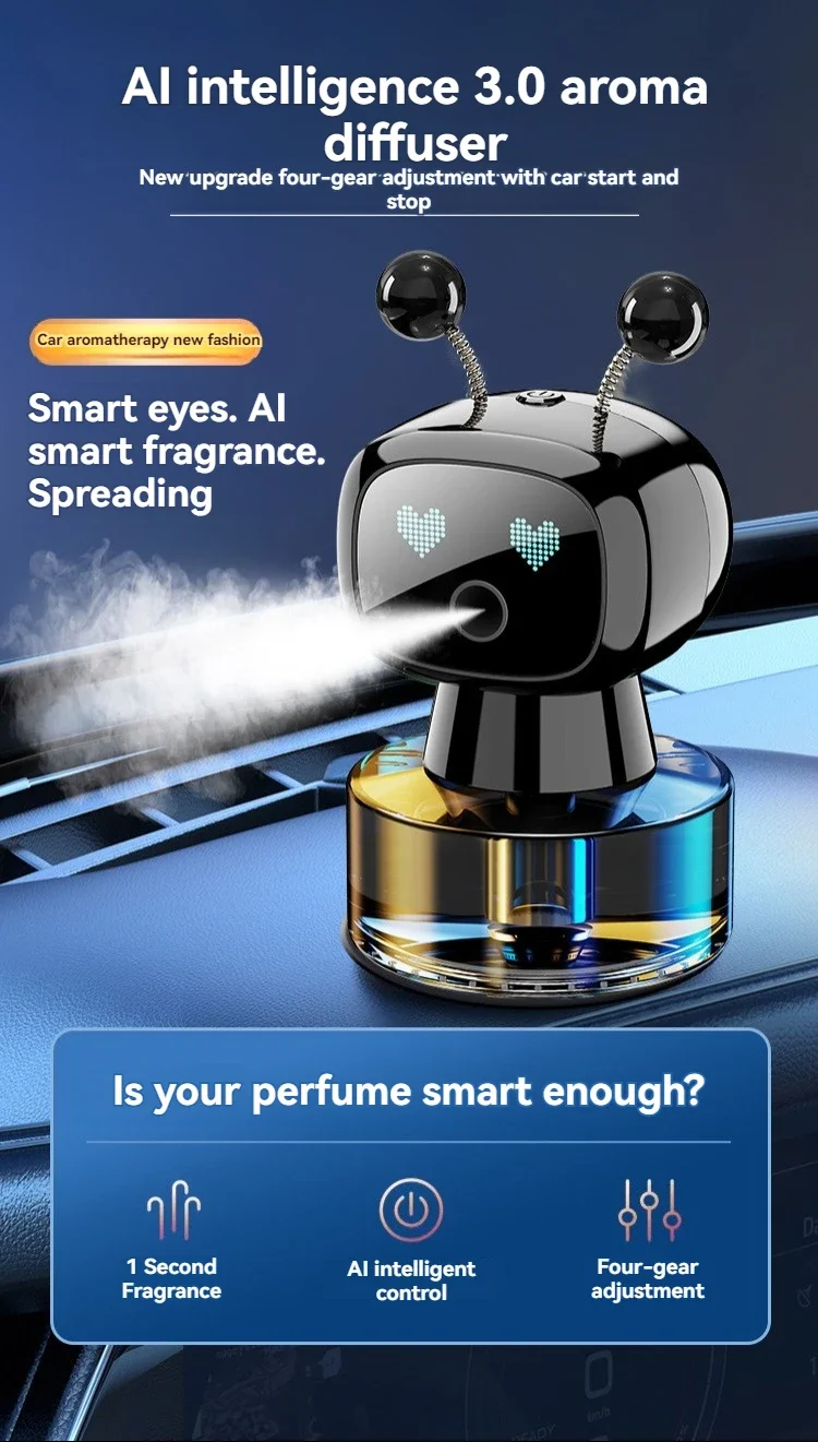 REV UP YOUR RIDE WITH ROBOFRESH: THE ULTIMATE ROBOT CAR FRESHENER!