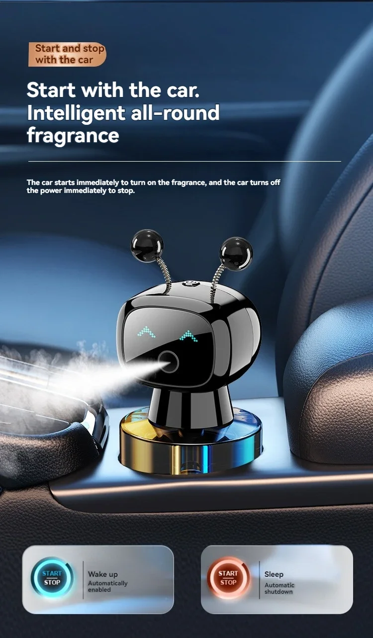 REV UP YOUR RIDE WITH ROBOFRESH: THE ULTIMATE ROBOT CAR FRESHENER!